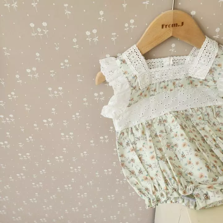 From J - Korean Baby Fashion - #babyfever - Jenny Lace Bodysuit - 7