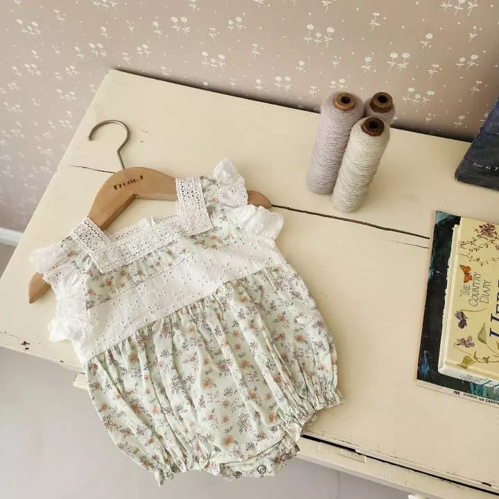 From J - Korean Baby Fashion - #babygirlfashion - Jenny Lace Bodysuit - 8