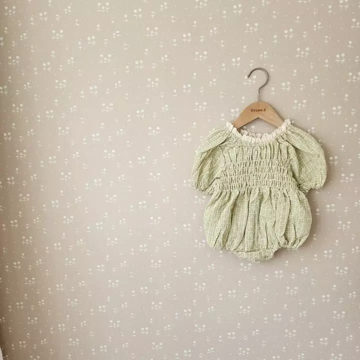 From J - Korean Baby Fashion - #babyfever - Flower Embrodiery Bodysuit - 4