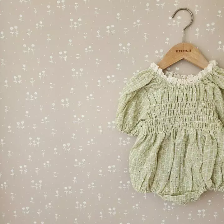 From J - Korean Baby Fashion - #babylifestyle - Flower Embrodiery Bodysuit - 5
