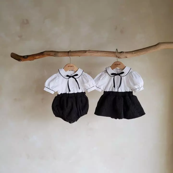 From J - Korean Baby Fashion - #babylifestyle - Sort Sleeves Pintuck Bodysuit Boy