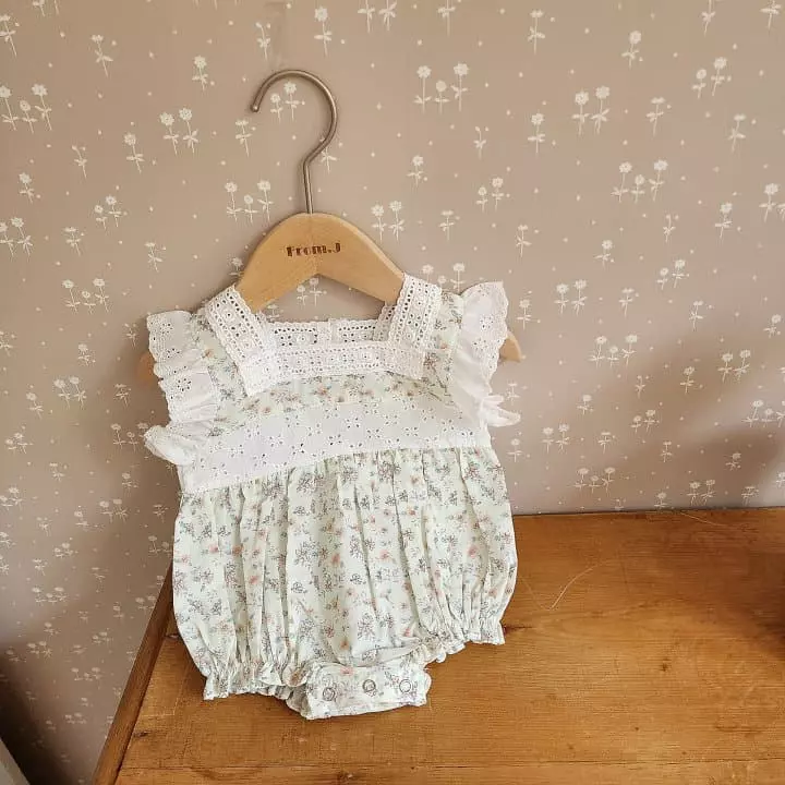 From J - Korean Baby Fashion - #babyootd - Jenny Lace Bodysuit - 11