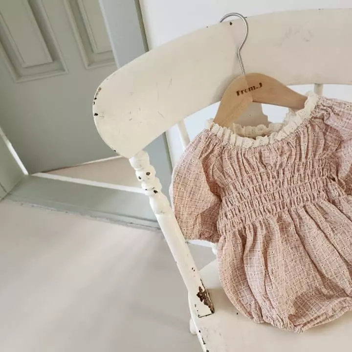 From J - Korean Baby Fashion - #babyootd - Flower Embrodiery Bodysuit - 7