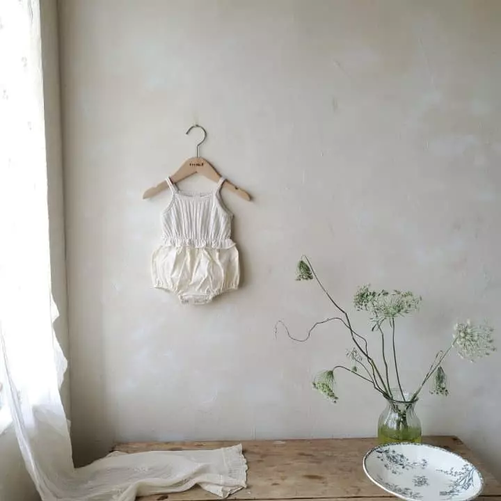From J - Korean Baby Fashion - #babyootd - Twist Sleeveless Bodsyuit