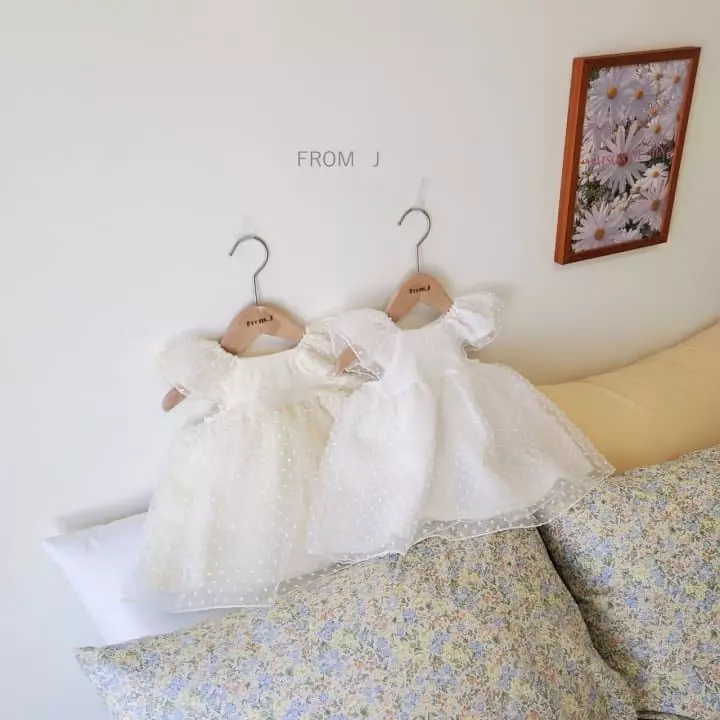 From J - Korean Baby Fashion - #babyoutfit - Snow Flower One-piece