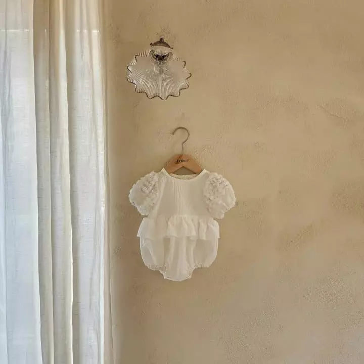 From J - Korean Baby Fashion - #babywear - Lalala Lace Balloon Bodysuit - 3