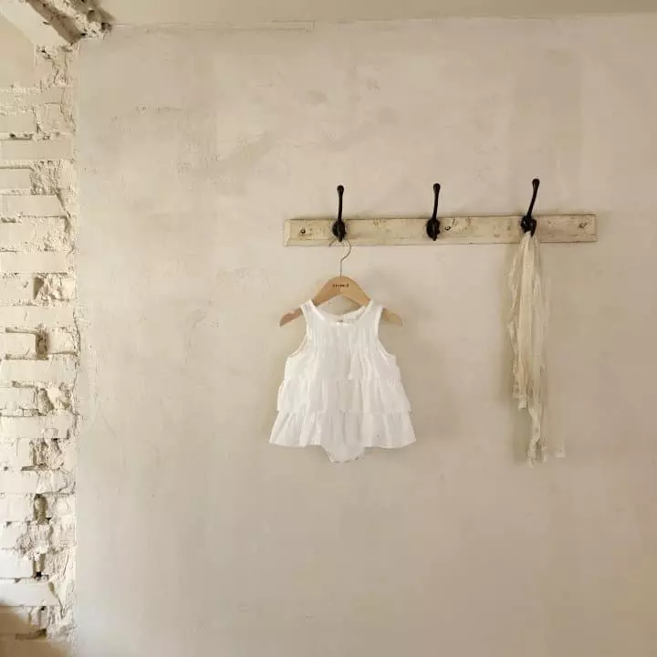 From J - Korean Baby Fashion - #onlinebabyboutique - Cancan Lace Bodysuit - 12