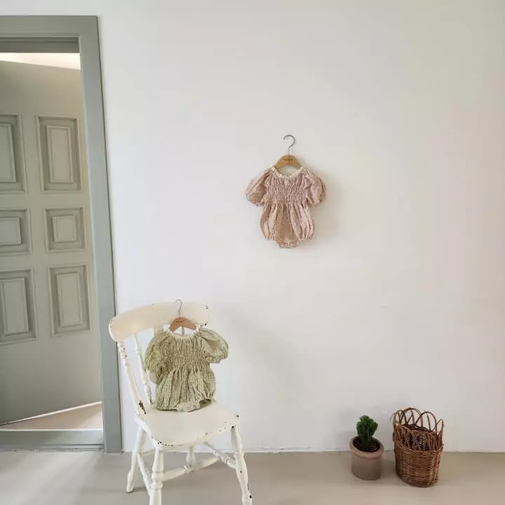 From J - Korean Baby Fashion - #onlinebabyshop - Flower Embrodiery Bodysuit - 12