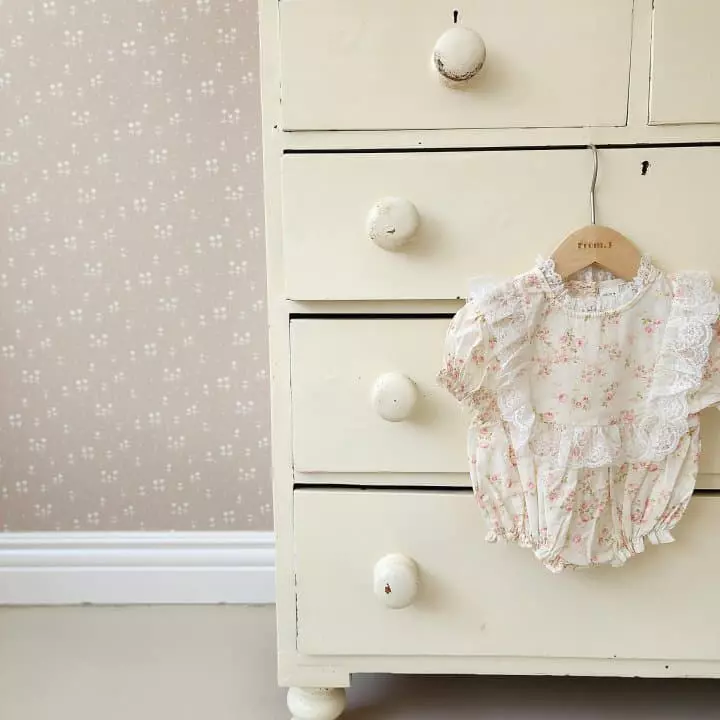 From J - Korean Baby Fashion - #onlinebabyshop - Bonjour Lace Bodysuit - 4