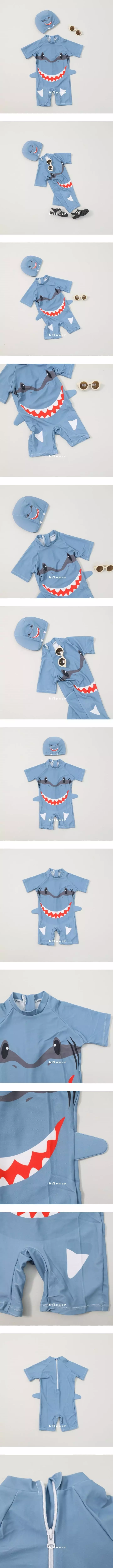 G Flower - Korean Children Fashion - #designkidswear - Shark Swimwear
