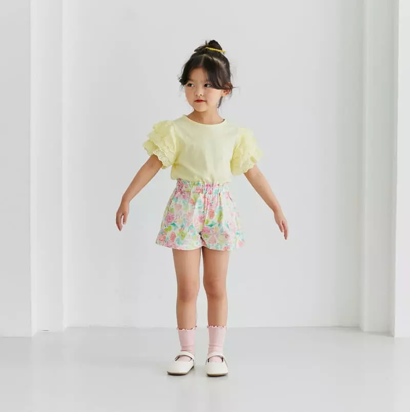 Ggomare - Korean Children Fashion - #Kfashion4kids - Liel 1/2 Shorts - 6