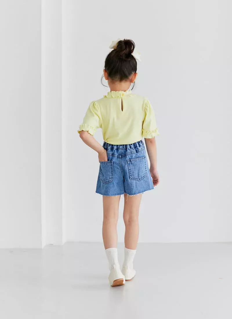 Ggomare - Korean Children Fashion - #childofig - Frill Round Tee - 7