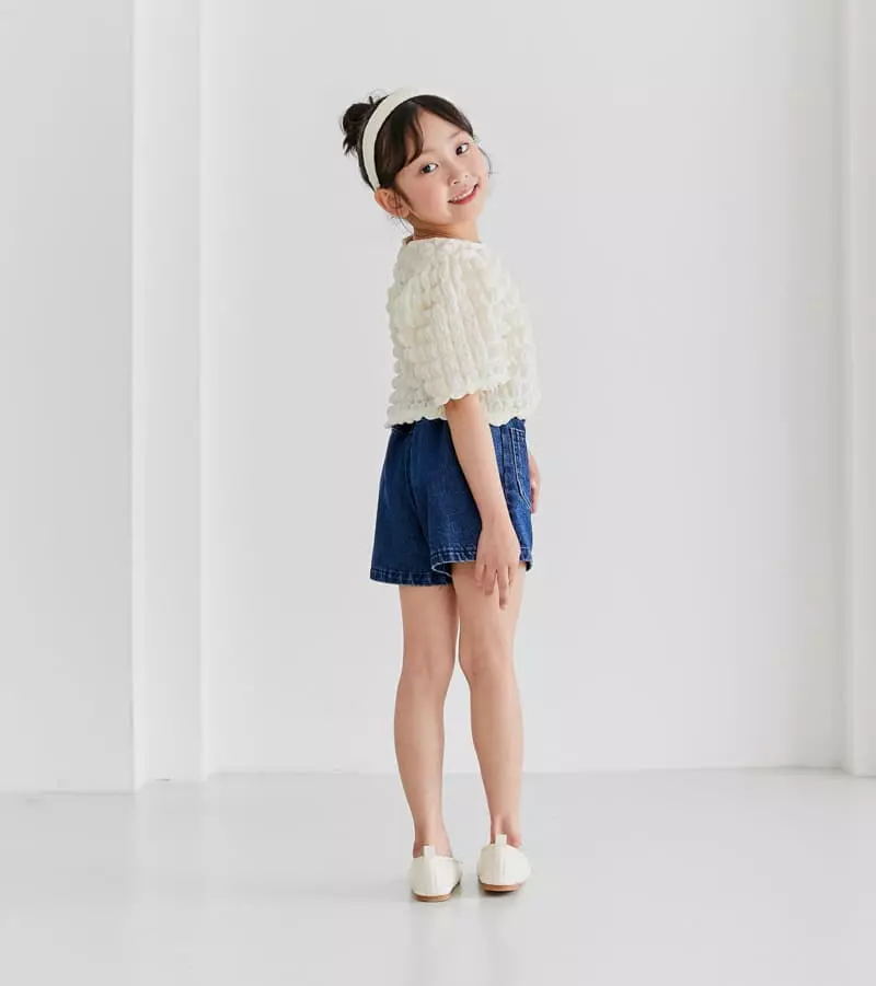 Ggomare - Korean Children Fashion - #childrensboutique - Pocket Denim Shorts - 8