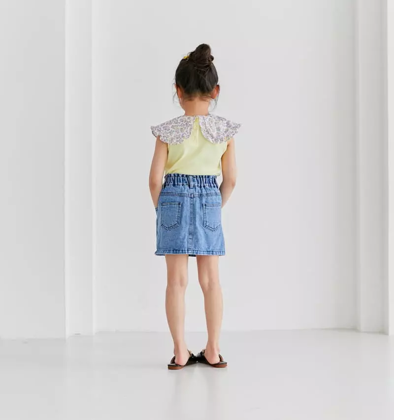 Ggomare - Korean Children Fashion - #designkidswear - Denim Skirt - 12