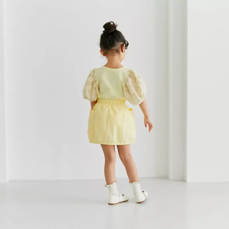 Ggomare - Korean Children Fashion - #kidsstore - Puff Lace Tee - 3