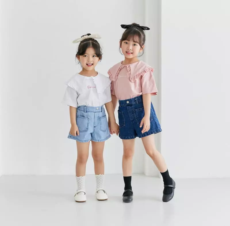 Ggomare - Korean Children Fashion - #kidzfashiontrend - BB Collar Tee - 9