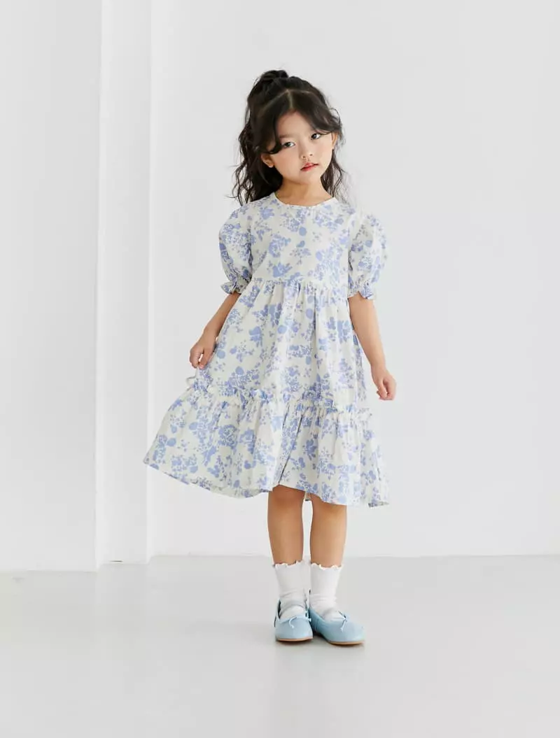 Ggomare - Korean Children Fashion - #minifashionista - Baby Flower One-piece - 4