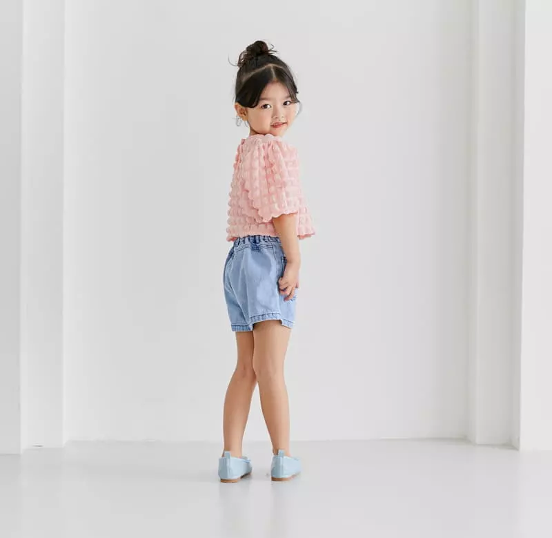 Ggomare - Korean Children Fashion - #todddlerfashion - Crop Mayo Blouse - 4