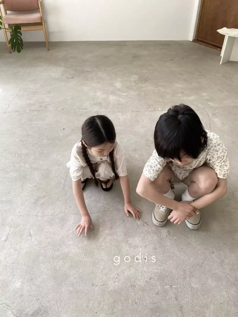 Godis - Korean Children Fashion - #stylishchildhood - Shape Collar Tee - 7