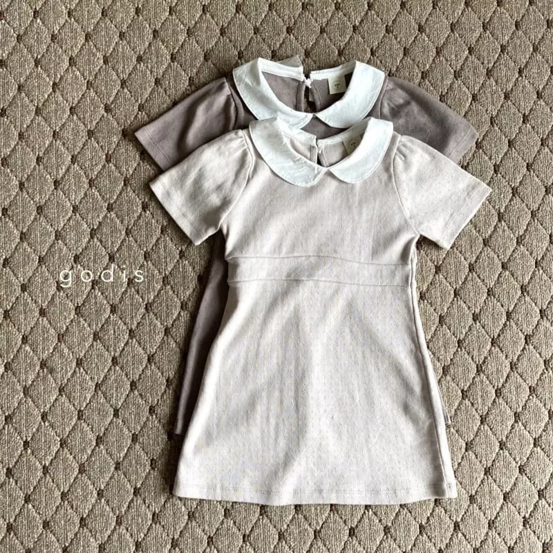 Godis - Korean Children Fashion - #todddlerfashion - Eyelet One-piece - 12