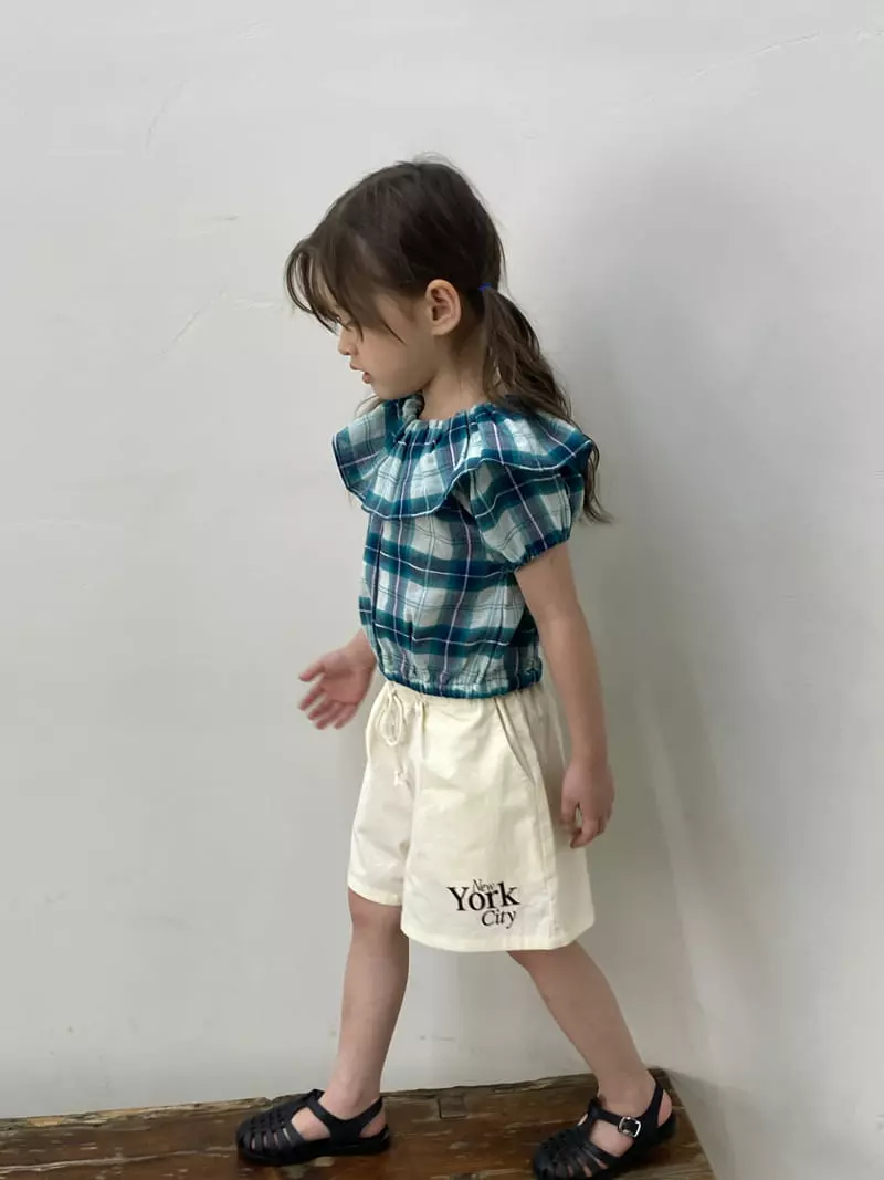 Green Tomato - Korean Children Fashion - #Kfashion4kids - Check Frill Blouse - 8