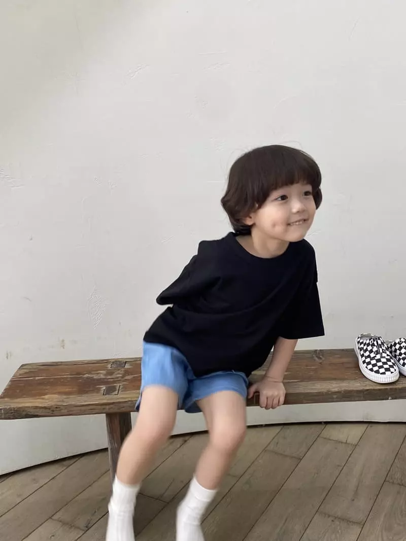 Green Tomato - Korean Children Fashion - #kidsshorts - Pocket Jeans - 3