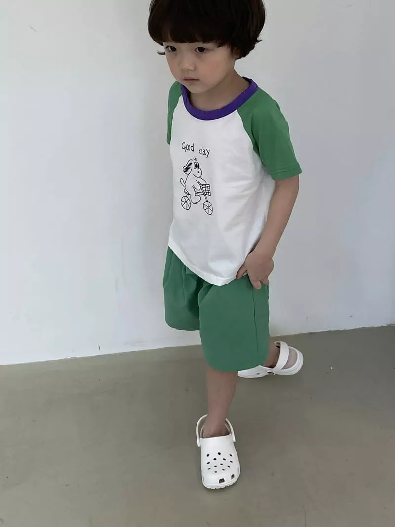 Green Tomato - Korean Children Fashion - #kidsshorts - Wrinkle Shorts - 4