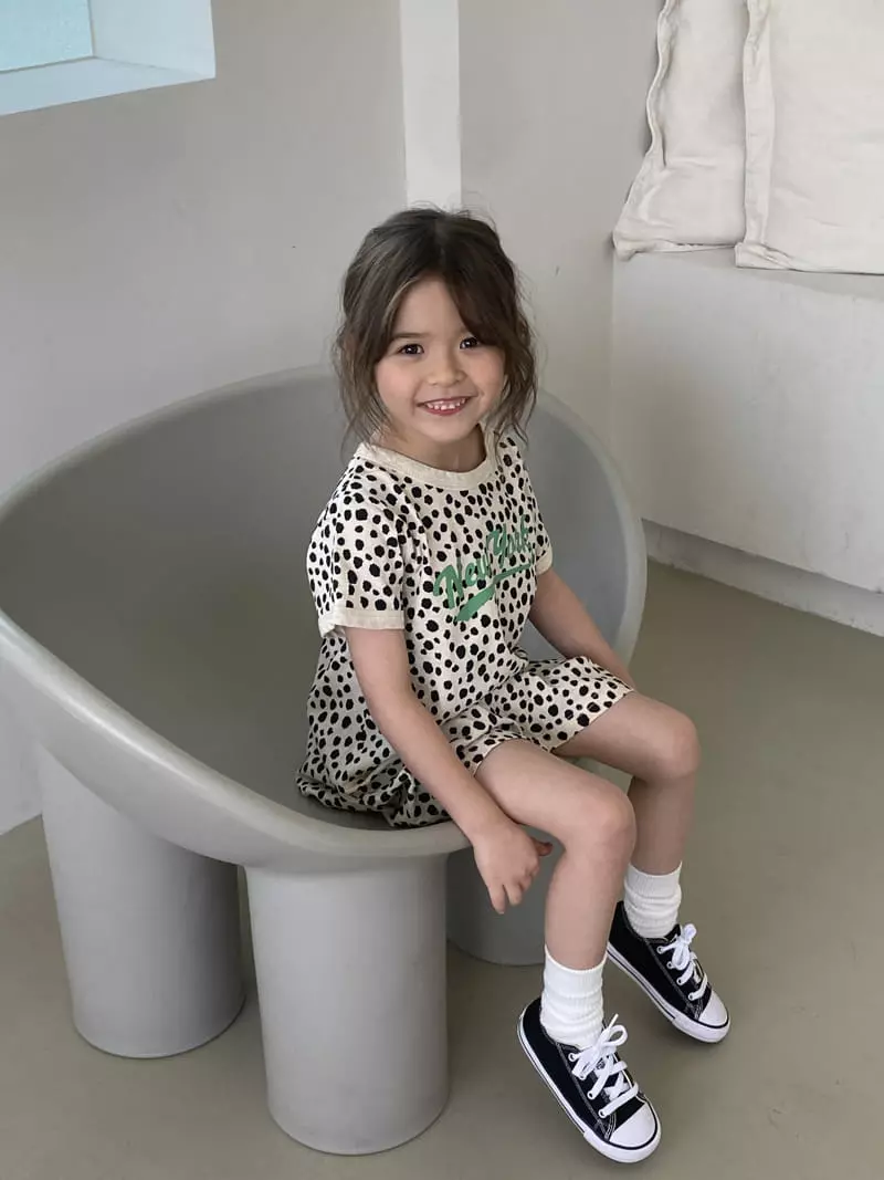Green Tomato - Korean Children Fashion - #kidsstore - Dalmasian One-piece - 3