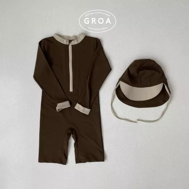 Groa - Korean Children Fashion - #childofig - All In One Swimwear - 2