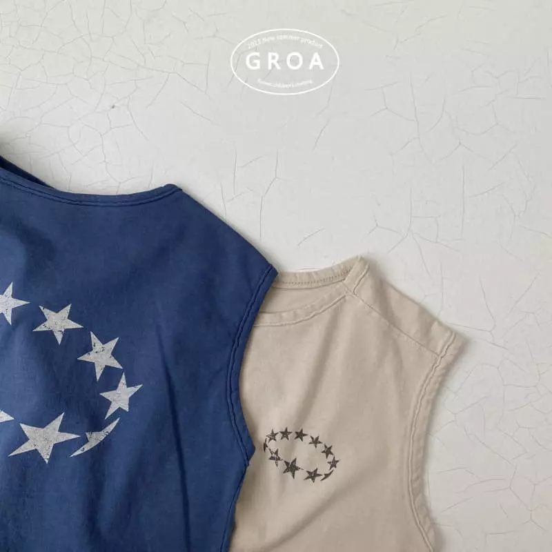 Groa - Korean Children Fashion - #childofig - Star Sleeveless - 7