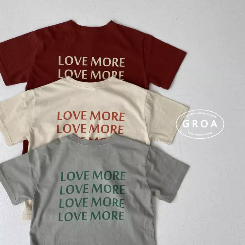 Groa - Korean Children Fashion - #childofig - Love More Tee