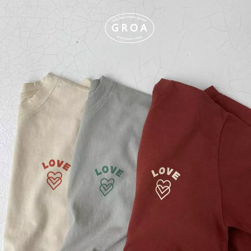 Groa - Korean Children Fashion - #childofig - Love More Tee - 2