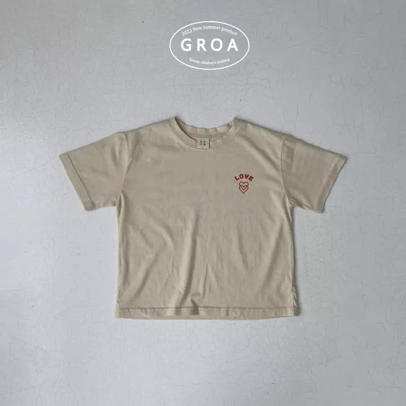 Groa - Korean Children Fashion - #childrensboutique - Love More Tee - 3