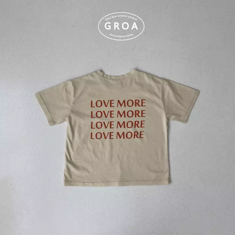 Groa - Korean Children Fashion - #childrensboutique - Love More Tee - 4