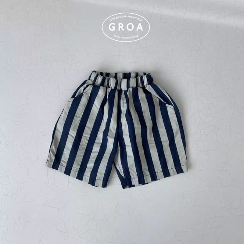 Groa - Korean Children Fashion - #designkidswear - Denim Stirpes Pants - 4