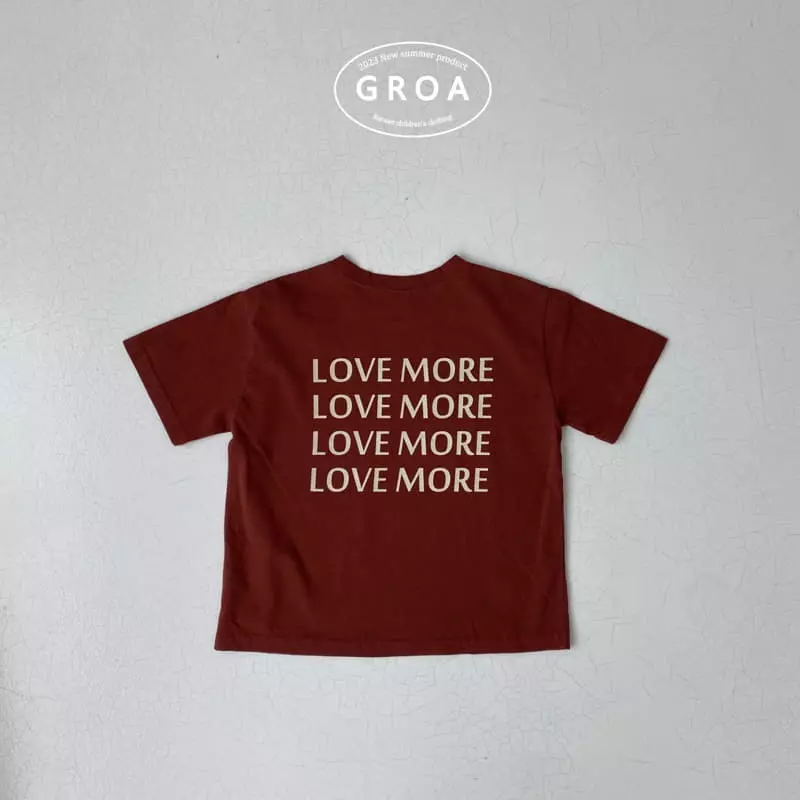 Groa - Korean Children Fashion - #fashionkids - Love More Tee - 6
