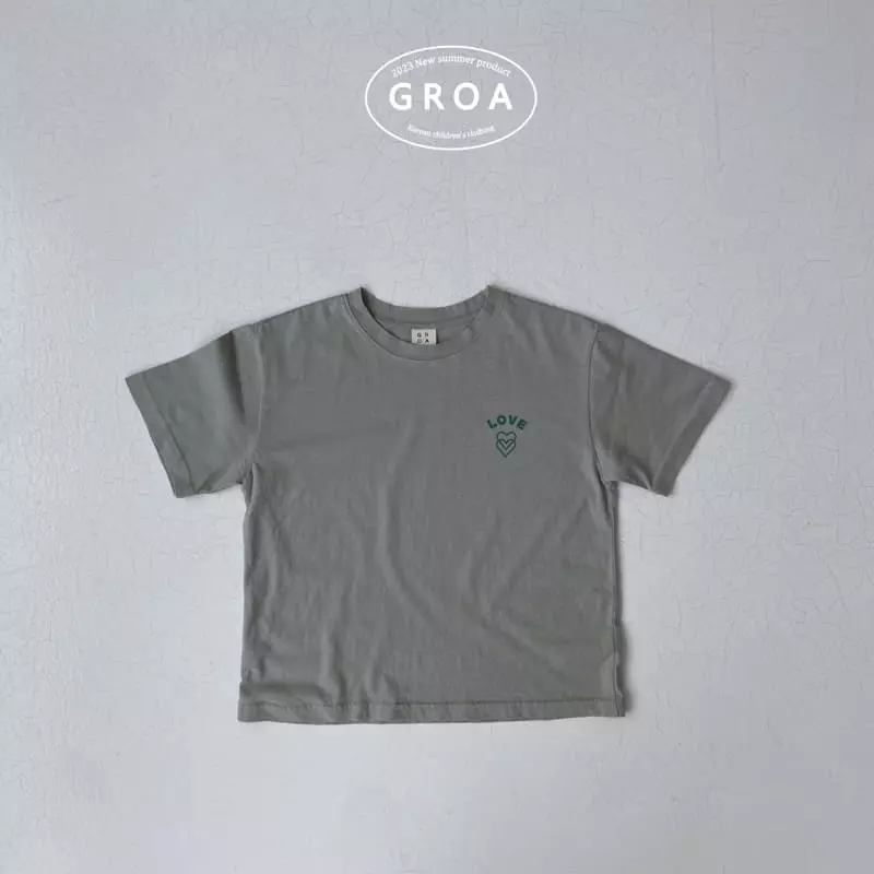 Groa - Korean Children Fashion - #kidsshorts - Love More Tee - 7