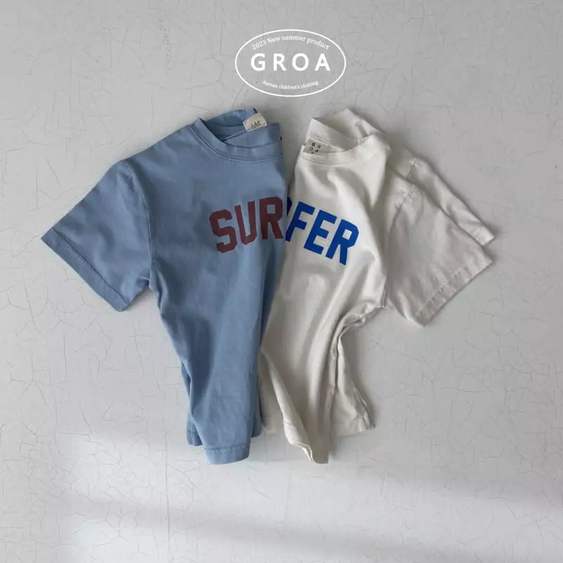 Groa - Korean Children Fashion - #kidsshorts - Surfer Tee - 5