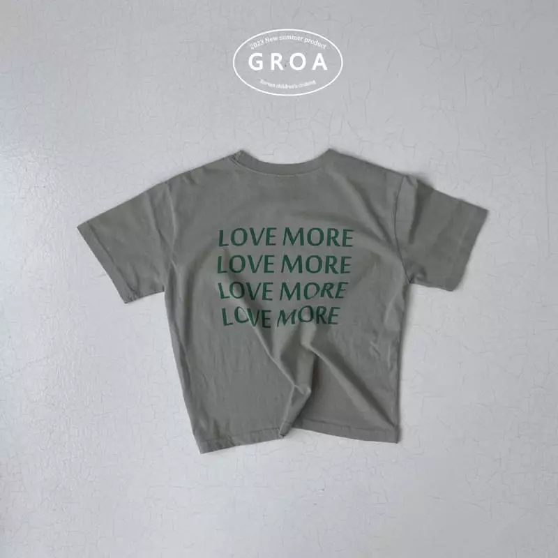 Groa - Korean Children Fashion - #kidsstore - Love More Tee - 8