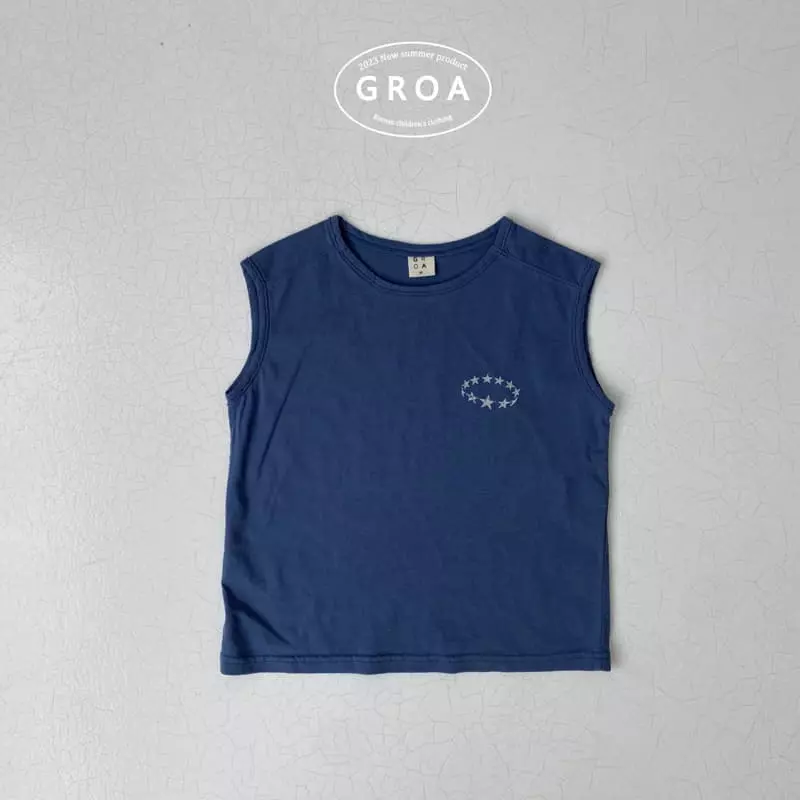 Groa - Korean Children Fashion - #littlefashionista - Star Sleeveless - 2