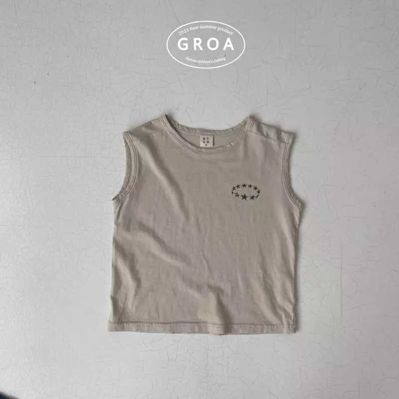 Groa - Korean Children Fashion - #magicofchildhood - Star Sleeveless - 3