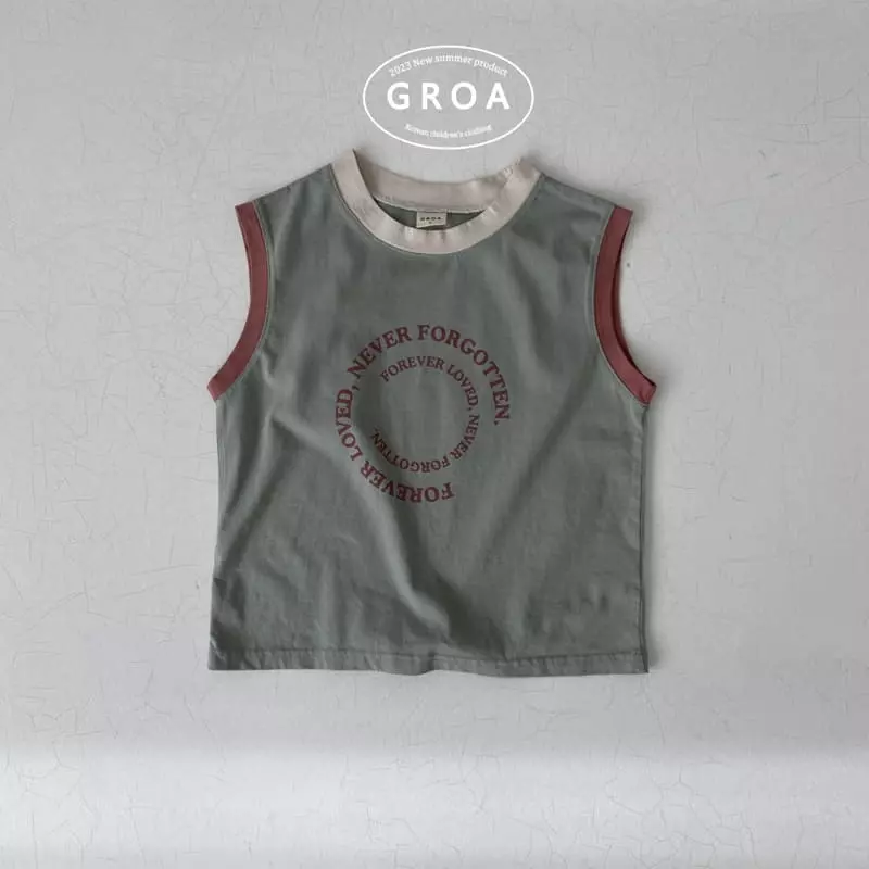 Groa - Korean Children Fashion - #magicofchildhood - Foever Sleeveless Tee - 2