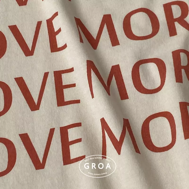 Groa - Korean Children Fashion - #magicofchildhood - Love More Tee - 12
