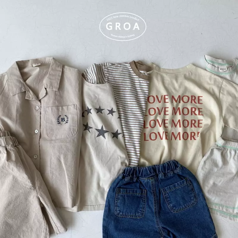 Groa - Korean Children Fashion - #magicofchildhood - Line Stripes Tee - 7