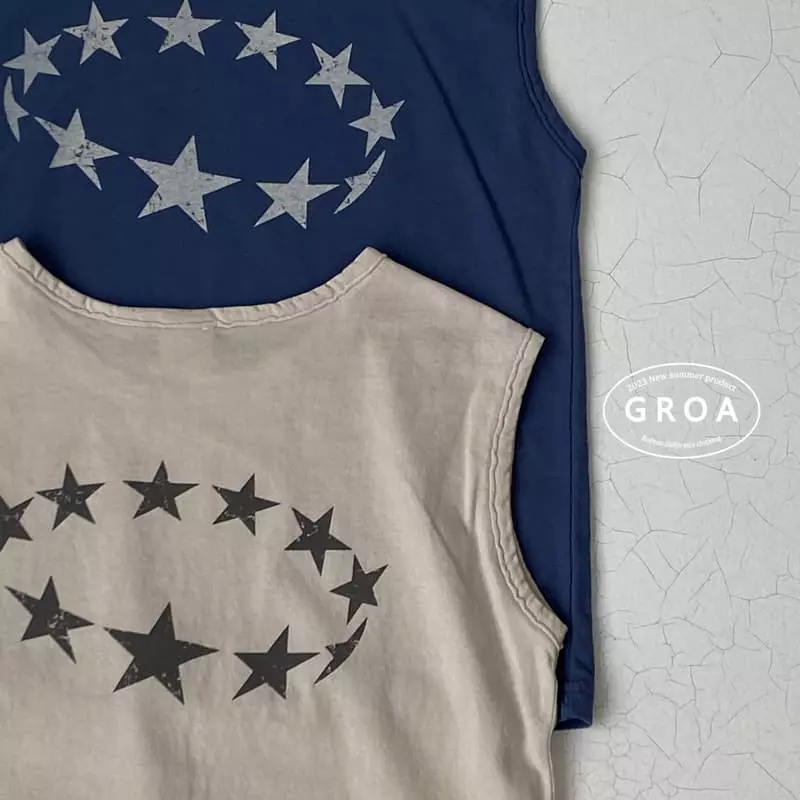 Groa - Korean Children Fashion - #prettylittlegirls - Star Sleeveless - 5