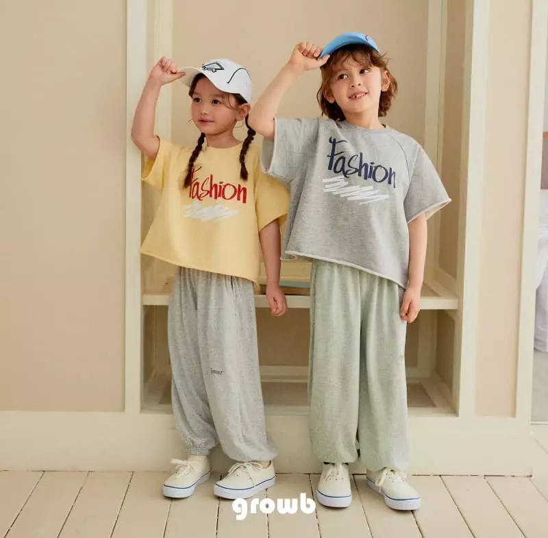 Grow B - Korean Children Fashion - #fashionkids - Fashin Raglan Tee - 6