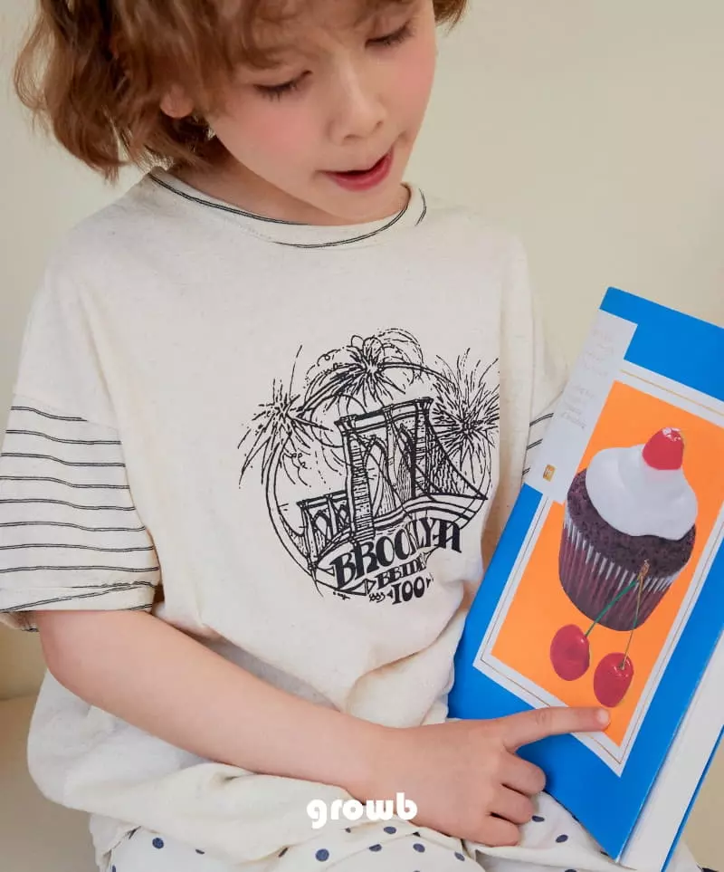 Grow B - Korean Children Fashion - #kidsstore - Brooklyn Tee - 9