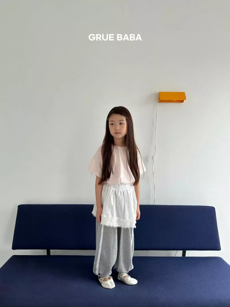 Grue Baba - Korean Children Fashion - #minifashionista - Cream Pants - 3