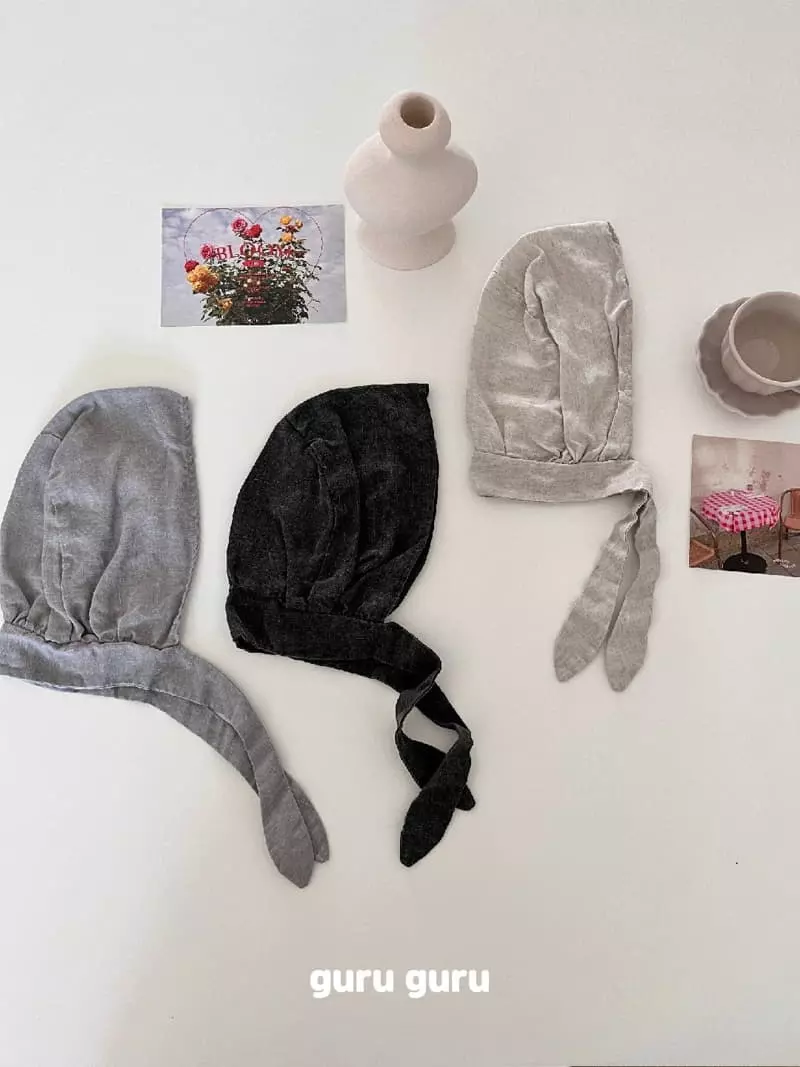 Guru Guru - Korean Baby Fashion - #babyfever - Linen Bonnet