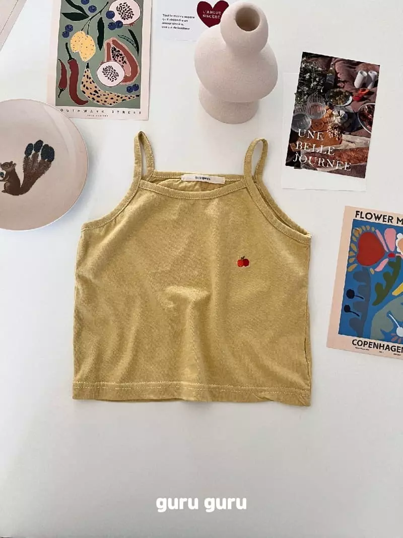 Guru Guru - Korean Baby Fashion - #babyfever - Cherry Sleeveless - 2